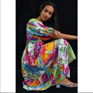 slim fit dress slacks Striped Monstera Leaf Sleeveless Midi Dress by Farm Rio – Mimi Seabrook